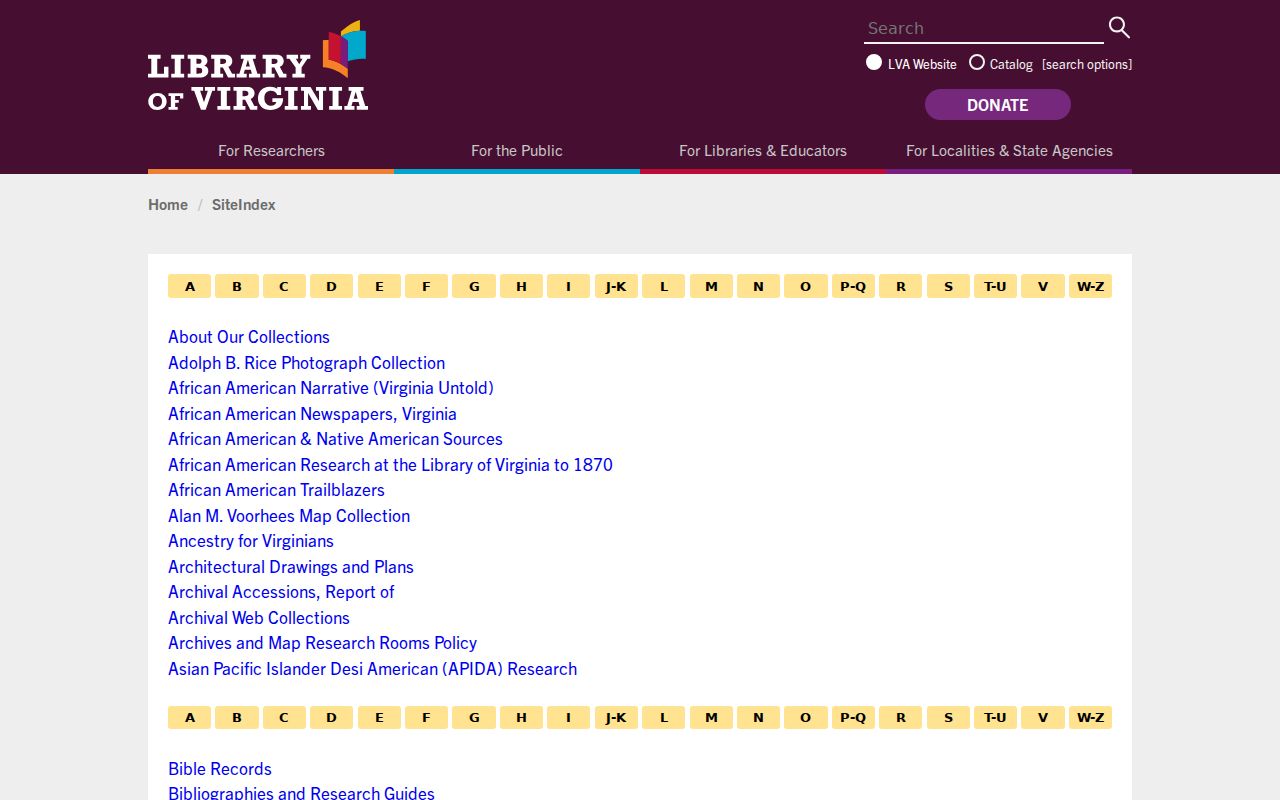 Suffolk city directory Library of Virginia site index for archive navigation