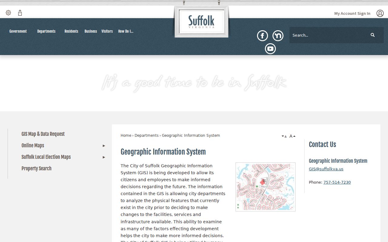 Suffolk street directory City GIS program and map services