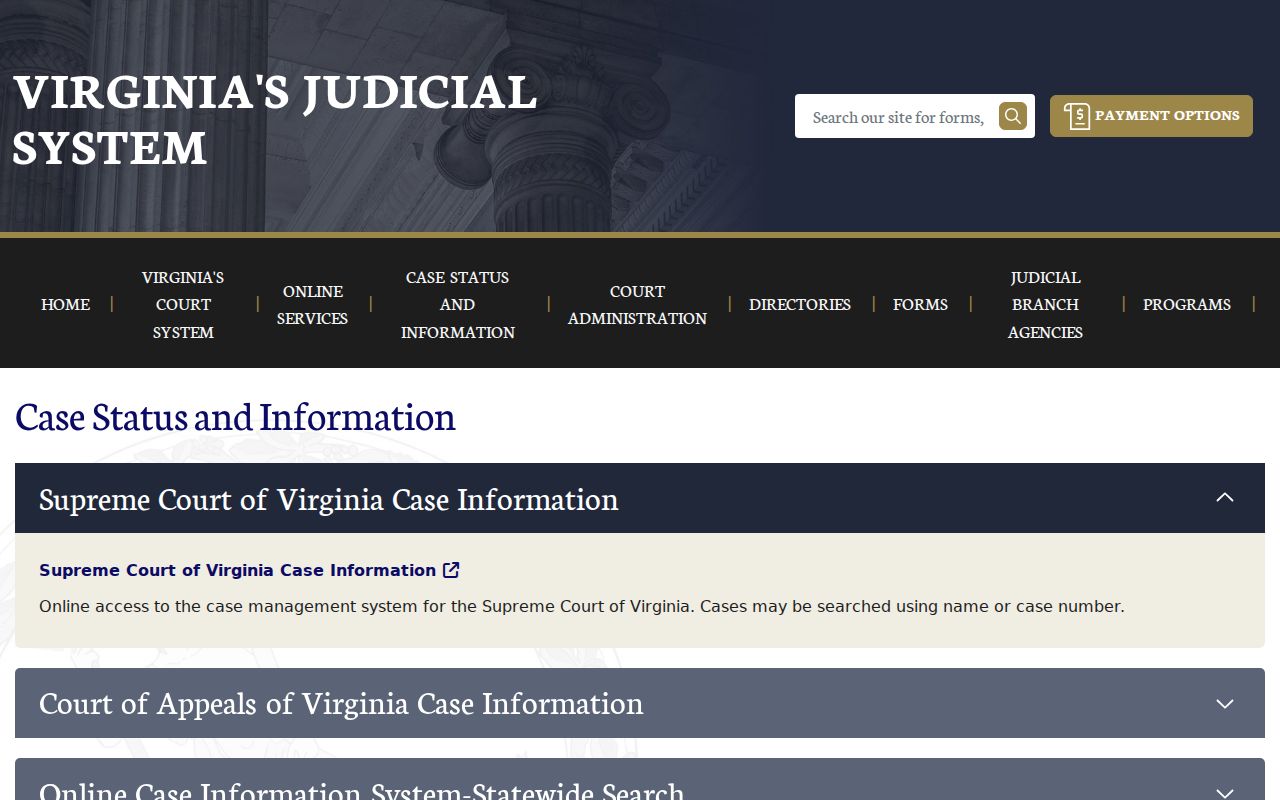 Suffolk residents directory Virginia Courts case information route
